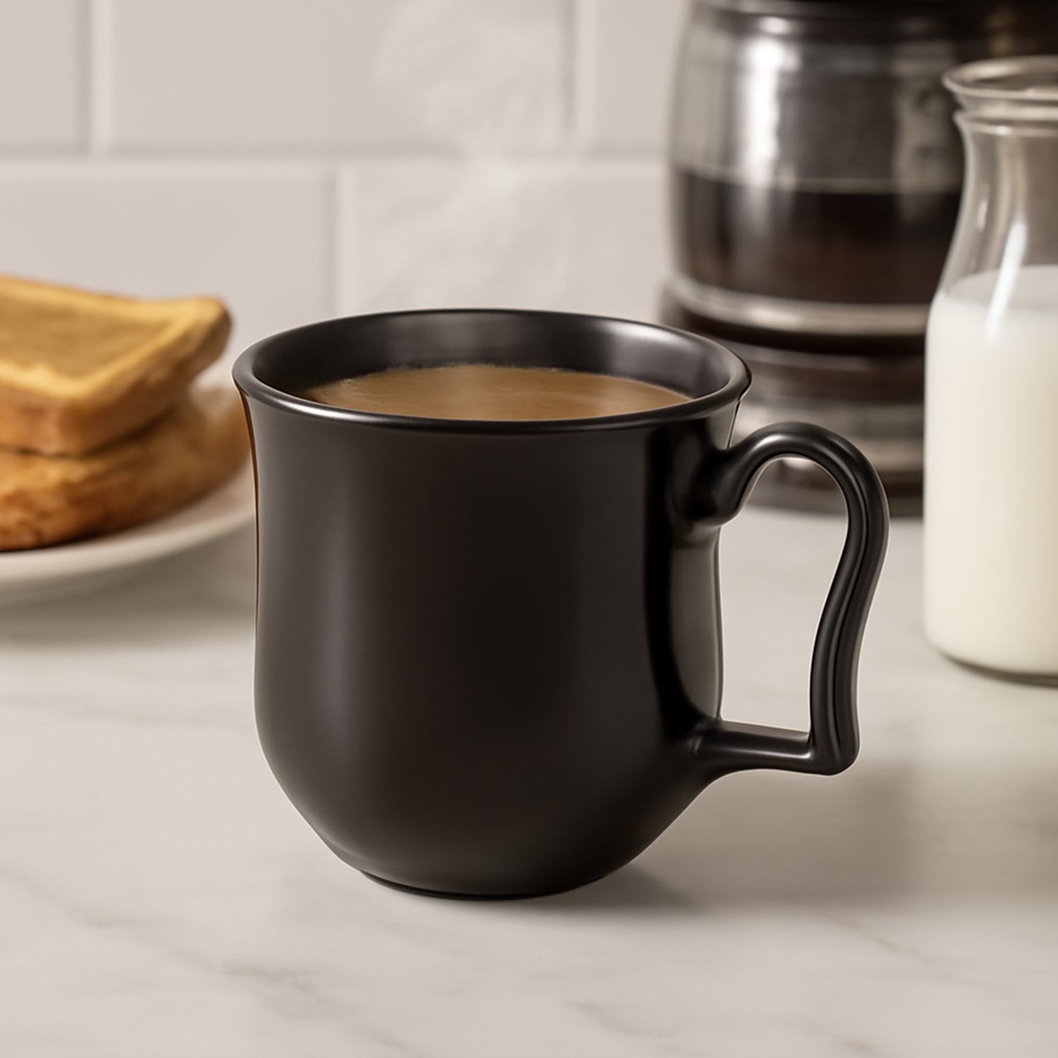 Premium Plastic Coffee / Tea Cups / Mug with Handle (1 Pc / With Color Box / Black) Premium Plastic Coffee / Tea Cups / Mug with Handle (1 Pc / With Color Box / Black)